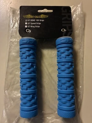GT DOHC 16v Mountain Light Blue BMX Bike Grips Free USA Shipping :) - Image 1 of 3