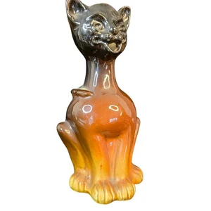 Rudolph Lorber Weller Pottery artist early Signed pottery cat pitcher Rare - Picture 1 of 18