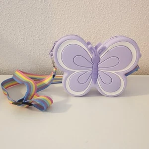Kinder Umhängetasche Schmetterling Pastellfarben Regenbogen - Bild 1 von 1