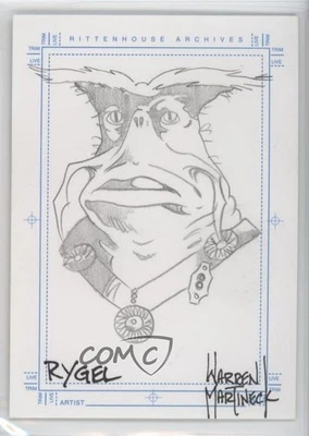 2001 Farscape in Motion SketchaFEX Warren Martineck Auto Sketch 1m1a - Image 1 of 3