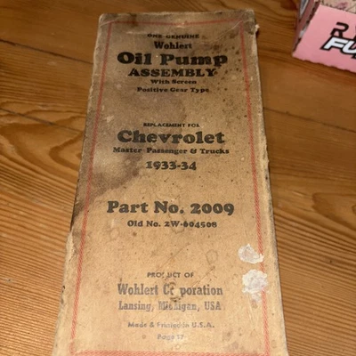Nueva bomba de aceite Wohlert con pantalla 2009 GM 604508 1933 1934 Chevrolet Chevy Foto 1 de 4
