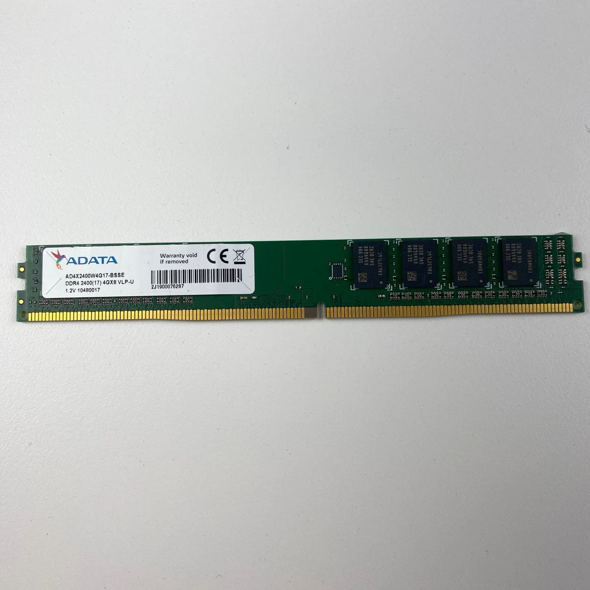 ADATA PC4-19200 (DDR4-2400) Bus Speed DDR4 SDRAM Memory (RAM) for