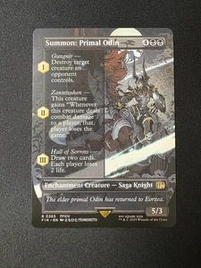 2025 MTG Final Fantasy Summon: Primal Odin Borderless #365 - Picture 1 of 2