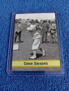 Gene Sarazen 1993 U.K. FAX PAX FAMOUS GOLFERS #32 GOLF LEGEND RARE GOLF CARD PGA - Picture 1 of 2