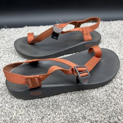 Chaco Sandals Bodhi Men’s Size 10 Toe Loop Toe Brown Orange Hiking Trail Straps - Image 1 of 4