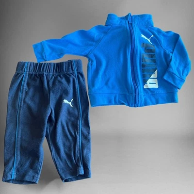 Puma Bebé 0-3 Meses Fútbol Cremallera Calentamiento Conjunto A Juego Traje de Sudadera JJ-08 Foto 1 de 4