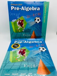 Pre-Algebra - Larson Teacher Edition & Student Text McDougal Littell Homeschool - Picture 1 of 18