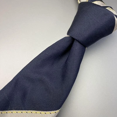 路易威登海军丝绸领带豪华男式时尚二手 — 第 1/4 张图片