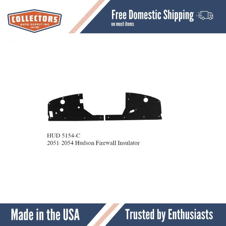Firewall Sound Deadener Insulation Pad for 1951-1954 Hudson - Image 1 of 4