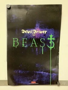 Devil Driver Beast 2011 Promo Poster 11x17 doppelseitig LESEN - Bild 1 von 10