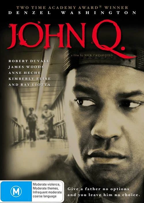 John Q. DVD 2002  Denzel Washington Region 4 PAL - image 1 of 1