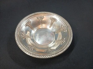 Plato vintage de caramelo, bon bon o nuez de plata esterlina Amston (#120) - Imagen 1 de 16