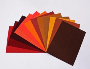 Ultrasuede® ST (Soft) Assorted 6 Piece Fall Autumn Colors 5"x 7" pieces U007.54 - Picture 1 of 1