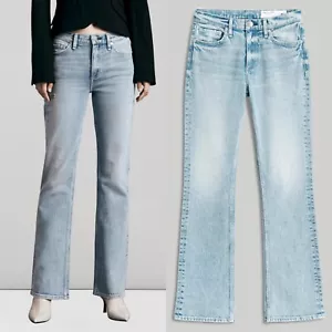Rag & Bone Peyton Mid Rise Bootcut Light Wash Denim Blue Jeans Stretch Womens 29 - Picture 1 of 10