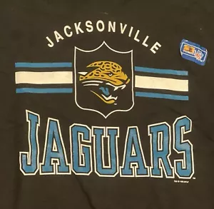 Vintage Jacksonville Jaguars Sweatshirt Black Crewneck NFL 1995 2XL (XXL) NEU! - Bild 1 von 5