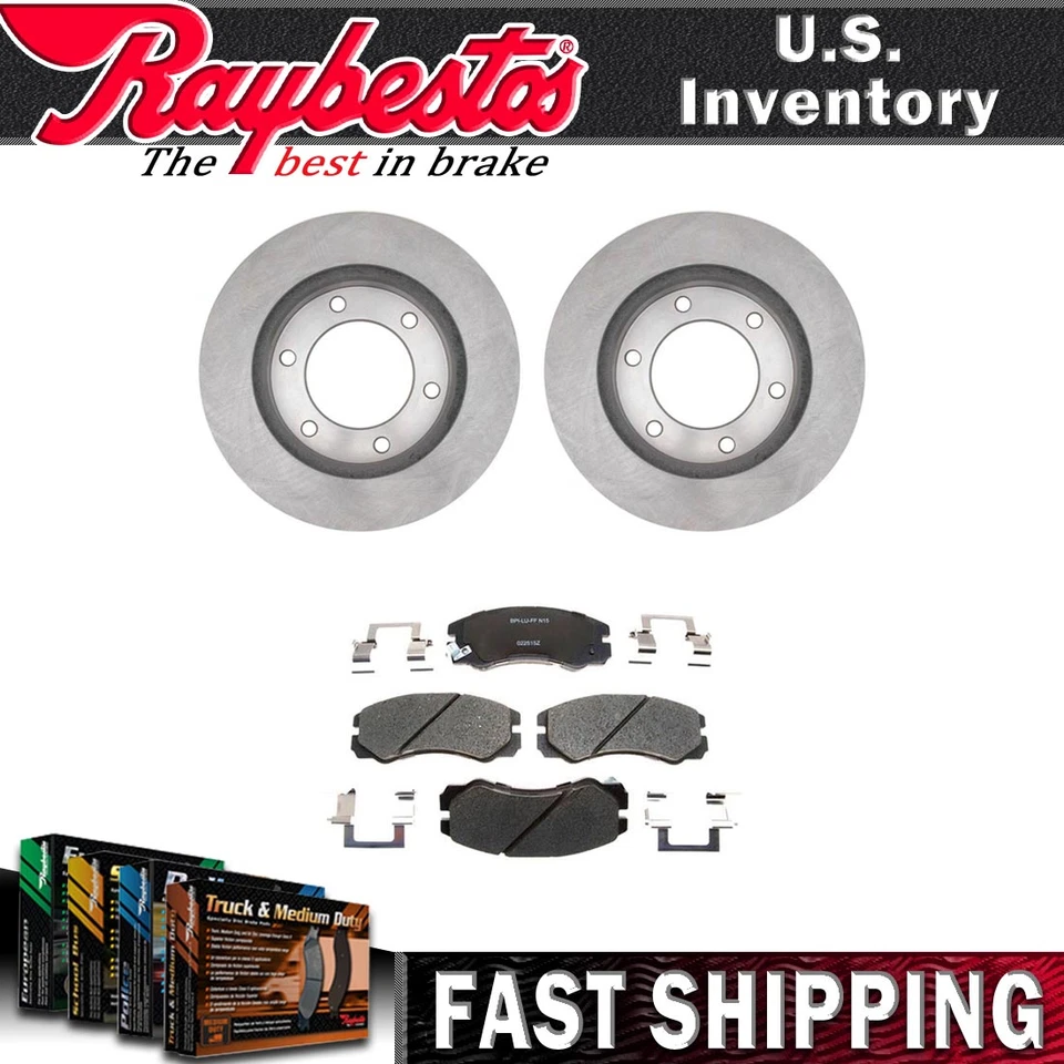 Kit de rotores de freno delanteros pastillas de freno de cerámica y herrajes para Isuzu Rodeo Sport 2002 Foto 1 de 4