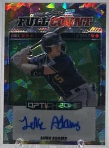2023 LEAF FULL COUNT OPTICHROME LUKE ADAMS 1/1  AUTOGRAPH - Picture 1 of 2