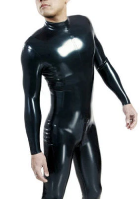  Basic Latex Gummy Rubber Catsuit with Socks Rubber Unitard Customized - Image 1 of 3