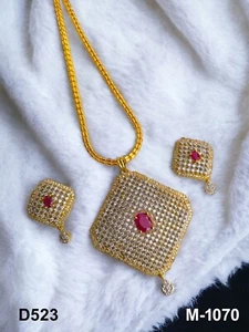 Indischer Schmuck traditioneller Anhänger Bollywood ethnischer Glamour Party AD CZ Verkauf - Bild 1 von 16