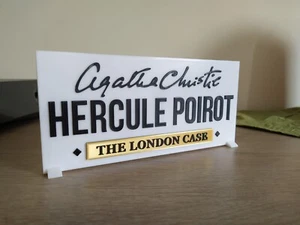 enseigne hercule poirot agatha christie à exposer collection série livre display - Afbeelding 1 van 4