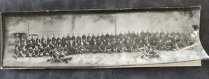 WWI Doughboys 2 M1917 Browning Maschinengewehr Besatzungen Panorama Gruppenfoto 4" x 14" - Bild 1 von 7