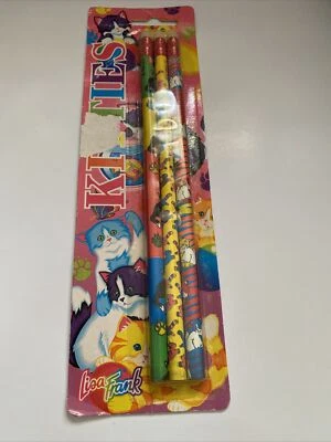 Paquete de 3 lápices vintage Lisa Frank gatitos el paquete Foto 1 de 4