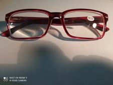 OCCHIALI DA LETTURA PRESBIOPIA 4,00° MOD ING. MONTATURA ROSSO  FESTIVANYA