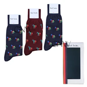 PAUL SMITH HOMBRE PAQUETE DE 3 CALCETINES ITALIA CON CAJA DE REGALO PS TALLA ÚNICA Antes £60 - Imagen 1 de 14