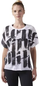 Reebok CD3775 Ladies Shirt Short Sleeve, White, S - Picture 1 of 1