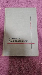 π Elements of Plane Trigonometry by Henry Sharp β’ 1959 HC 2nd Print - Picture 1 of 20