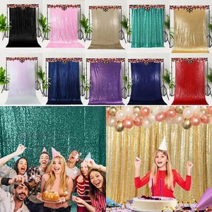Sequin Backdrop Wall Curtains Wedding Birthday Event Party Background Decor - Picture 1 of 57