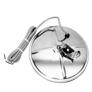 Stainless Steel 8.5" Convex Mirror, Offset Stud, Heated - Picture 1 of 6