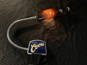 Lampada registro bottiglie birra Coors & Light vintage nuova mai usata originale doppia faccia - Foto 1 di 4