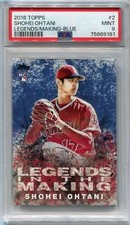 2018 Topps Legends in the Making Series 2 Blue litm2 Shohei Ohtani Rookie PSA 9