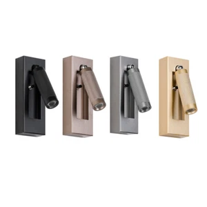 COB LED Bedroom Reading Light Fixture Adjustable Direction Spotlight Wall Lamp - Picture 1 of 28