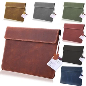 Genuine Leather Tablet Case For Google Pixel Tablet Protection Cover Sleeve 1A - Picture 1 of 18