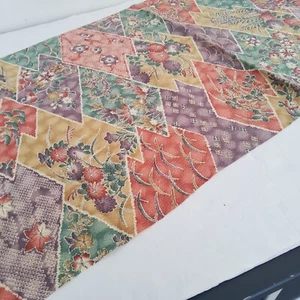 Summertime #B 14,5x60 LUNGO tessuto kimono seta chirimen dipinto a mano vintage CH88 - Foto 1 di 7