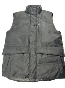 Banana Republic Herren Größe Medium M schwarz gefütterte Weste 80 % Prozent Daunen warm gebraucht, in einwandfreiem Zustand - Bild 1 von 14