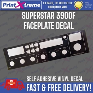 SUPERSTAR 3900F 3900-F SS3900 cb radio faceplate Decal Sticker bezel - Picture 1 of 6