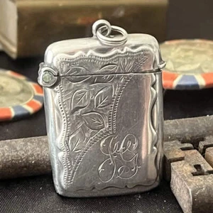 Rolason Brothers Sterling Silver Vesta Case c.1907 - Picture 1 of 6