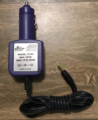 Pelican Model No PL-913 Input 12V DC Universal Car Adapter Purple-For GameBoy —3 - Image 1 of 2