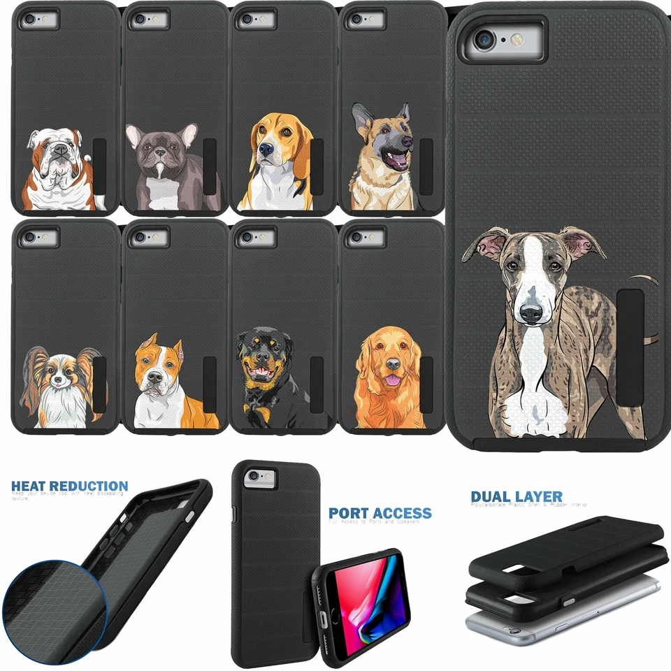 Para iPhone 8 Plus/7 Plus, Delgada Doble Capa Combate Granada Agarre Cubierta Foto 1 de 1