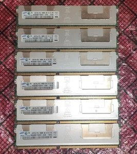 Samsung M393B5170EH1-CH9 DDR3 PC3-10600 24GB(4GB x 6) Server Memory Ram - Picture 1 of 1