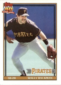 1991 Topps Wally Backman Pittsburgh Pirates #722 - Picture 1 of 2