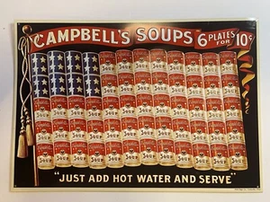 Campbell's Soup Can American Flag Decorative Sign - Picture 1 of 4