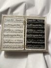 Vintage Stancraft Sheet Music Musical Note Playing Cards 2 Decks In Glitter Case