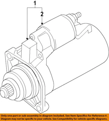 Motor de arranque usado se adapta a: Volkswagen Passat 2015 2,0 L sin parada automática del motor a Foto 1 de 2