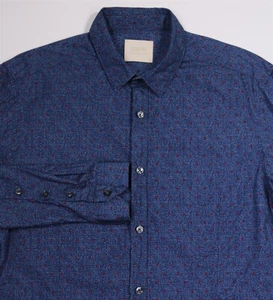 Capri Blue Polka Dot Slim Fit Button-Up Dress Casual Small - Picture 1 of 7