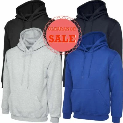 UNISEX Para hombres Clásica Sudadera con Capucha Blanco Grueso Informal Pullover Con Capucha XS-6XL Foto 1 de 2