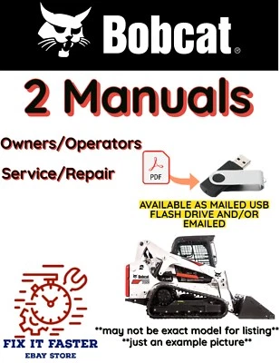 BOBCAT T740 COMPACT TRACK LOADER OPERATORS SERVICE REPAIR SHOP MANUAL PDF USB - Image 1 of 4
